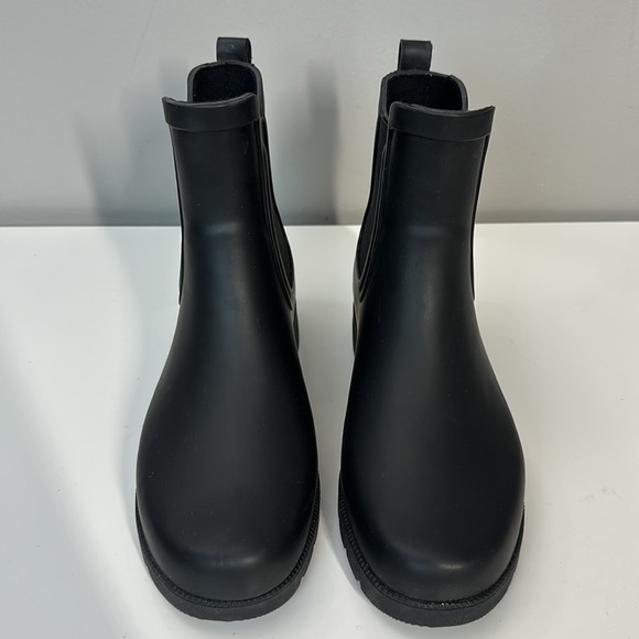Eddie Bauer Hailey Waterproof Black Rain Boots Size 7 Chelsea Boot - Picture 5 of 15